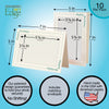 1438 - Natural, Happy Birthday, Blank Back, set of 10 cards