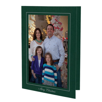 1448 - Pine Premium Linen, Merry Christmas, Vertical, Set of 10 cards