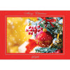 1449 - Red Pepper Linen, Merry Christmas 2026, Horizontal, Set of 10 cards