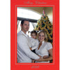 1450 - Red Pepper Linen, Merry Christmas 2025, Vertical, Set of 10 cards
