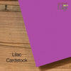 1489 - Lilac, Raven Black Border, Blank Back, set of 10 cards