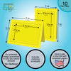 1490 - Lemon, Raven Black Border, Blank Back, set of 10 cards