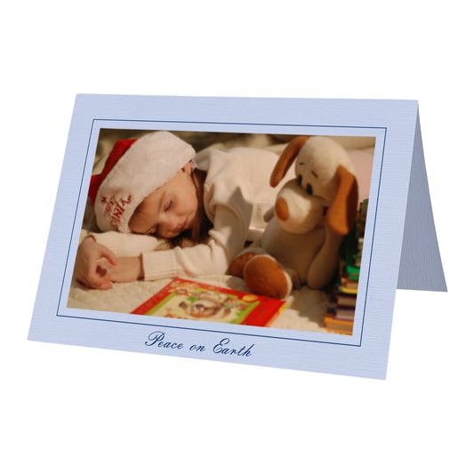 1519 - Baby Blue Linen, Peace on Earth, Horizontal, Set of 10 cards
