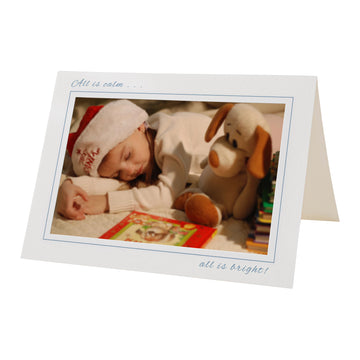 1544 - Bright White, All is calm..., Large Window, Horizontal, set of 10 card