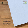 1554 - Ice Blue, Raven Black Border, Blank Back, set of 10 cards