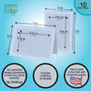 1554 - Ice Blue, Raven Black Border, Blank Back, set of 10 cards