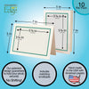 1565A - Natural, Amazon Green Bold Border, Blank Back, set of 10 cards