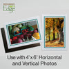 1566A - Bright White, Amazon Green Bold Border, Blank Back, set of 10 cards