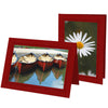1579 - Ruby Red, Raven Black Border, Blank Back, set of 10 cards