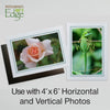 1609PJ - Bright White, Mint Green Pastel Border, Blank Back, set of 10 cards