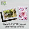 1609PSC - Bright White, Carnation Pastel Border, Blank Back, set of 10 cards