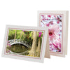 1609PSC - Bright White, Carnation Pastel Border, Blank Back, set of 10 cards