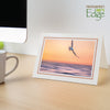 1609PT - Bright White, Cantaloupe Pastel Border, Blank Back, set of 10 cards