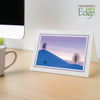 1609PV - Bright White, Lavender Pastel Border, Blank Back, set of 10 cards