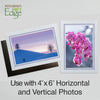 1609PV - Bright White, Lavender Pastel Border, Blank Back, set of 10 cards