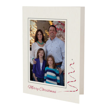 1620 - Bright White, Small Window, Merry Christmas, Vertical, set of 10 cards (DISCONTINUED)