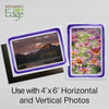 1628V - Bright White, Violet Paint Border, Blank Back, set of 10 cards