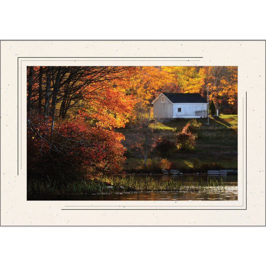 1630BK - Natural, Raven Black 2-Tone Border, Blank Back, set of 10 cards