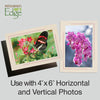 1630SC - Natural, Scarlet Red 2-Tone Border, Blank Back, set of 10 cards