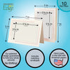1630SC - Natural, Scarlet Red 2-Tone Border, Blank Back, set of 10 cards