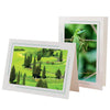 1631A - Bright White, Amazon Green 2-Tone Border, Blank Back, set of 10 cards