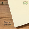 1642 - Cream, Gold Foil Border, Blank Back, set of 10 cards