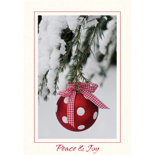1647 - Bright White, Peace & Joy, Vertical, set of 10 cards