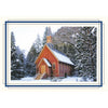 1652M - Bright White, Midnight Blue & Silver Trinity Border, Blank Back, set of 10 cards