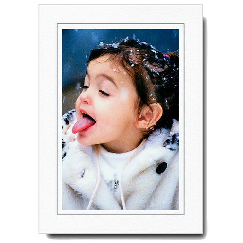 503G - Bright White, Granite Border, Vertical, set of 10 cards