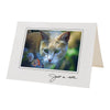 637 - Bright White, Small Window, Just a note, Horizontal, set of 10 cards