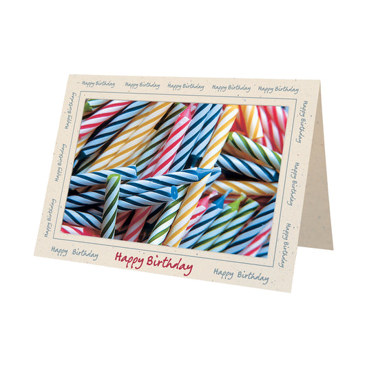 740 - Natural, Happy Birthday, Horizontal, set of 10 cards