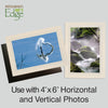 758B - Natural, Blue Mist Border, Blank Back, set of 10 cards