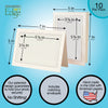 758BK - Natural, Raven Black Border, Blank Back, set of 10 cards