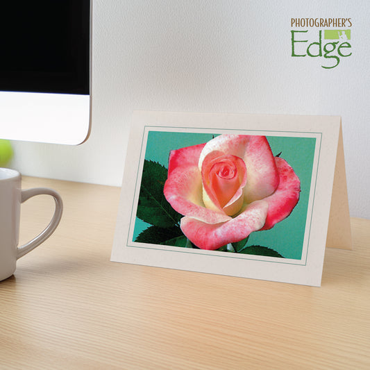 758J - Natural, Jade Slate Border, Blank Back, set of 10 cards