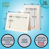 758S - Natural, Sandstone Border, Blank Back, set of 10 cards