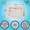 758T - Natural, Terracotta Border, Blank Back, set of 10 cards