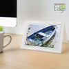 759B - Bright White, Blue Mist Border, Blank Back, set of 10 cards