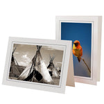 759BK - Bright White, Raven Black Border, Blank Back, set of 10 cards