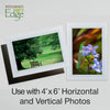 759J - Bright White, Jade Slate Border, Blank Back, set of 10 cards