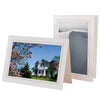 759R - Bright White, Dusty Rose Border, Blank Back, set of 10 cards