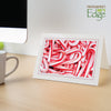 759SC - Bright White, Scarlet Red Border, Blank Back, set of 10 cards