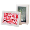 759SC - Bright White, Scarlet Red Border, Blank Back, set of 10 cards
