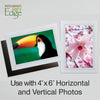 759T - Bright White, Terracotta Border, Blank Back, set of 10 cards