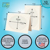 765S - Natural, Oval Window, Sandstone Border, Blank Back, set of 10 cards