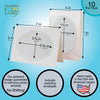 815A - Bright White, Oval Window, Amazon Green Border, Blank Back, set of 10 cards