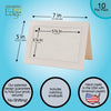924 - Natural, Blank Front, Blank Back, set of 10 cards