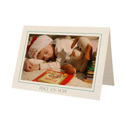 974 - Natural, Peace Joy Hope, Horizontal, set of 10 cards