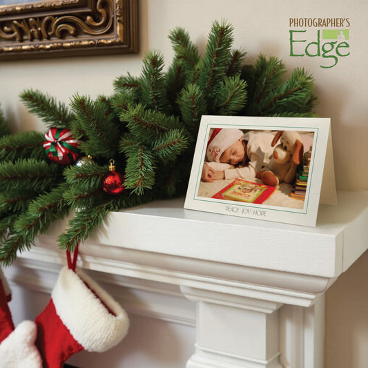 974 - Natural, Peace Joy Hope, Horizontal, set of 10 cards