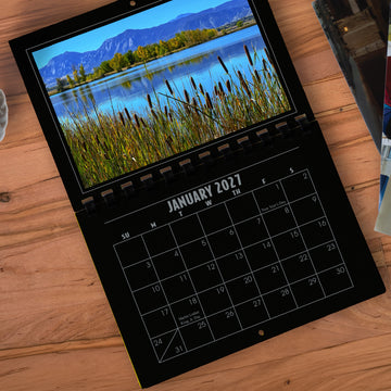 A1206BK - 2027 Horizontal Calendar BLACK
