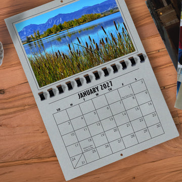 A1206BS - 2027 Horizontal Calendar BATTLESHIP